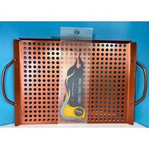 Outset Outdoor BBQ Grill Grid New with Tags Copper with Handles 10" x 16" Gift